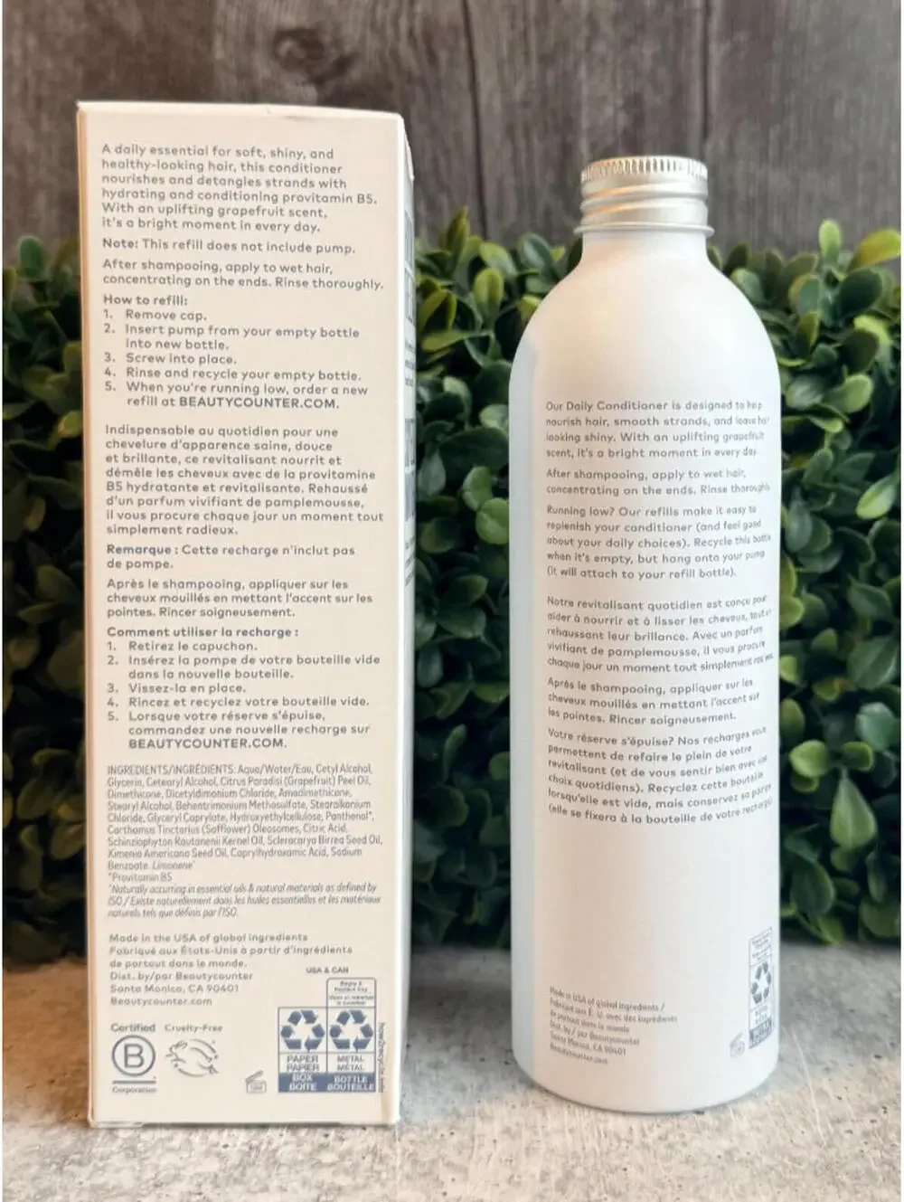BEAUTYCOUNTER Daily Conditioner Bright Grapefruit Refill Full Size 275 ML
